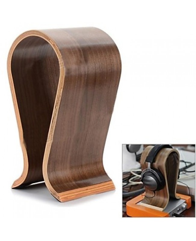 Hot Sale Fashionable WoodenU-Shaped Headphone Display Stand Headphones Holder