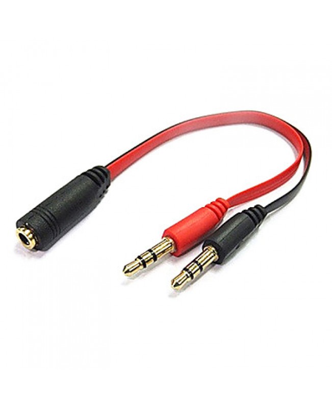 0.16m 0.5248FTOne Audio 3.5mm Male To Two Audio 3.5mm Female Headphone Splitter Extension Cable