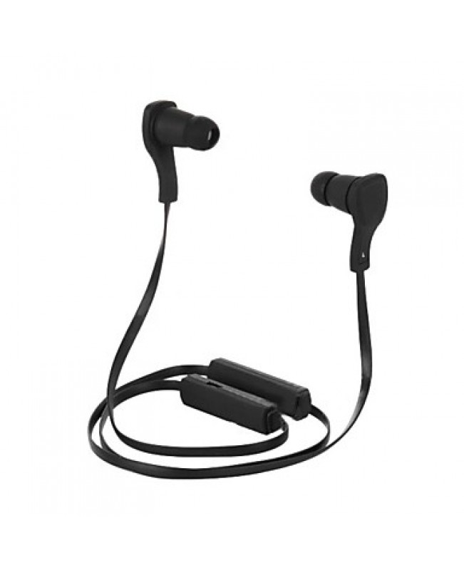 Headphone Bluetooth V3.0 Neckband Wireless Stereo with Microphone Sports for 6/6 Plus (Black)