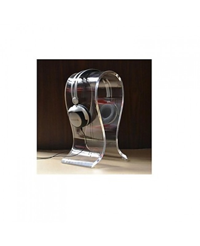 U-Shaped Headphone / Headset Hanger Holder Stand - Translucent White